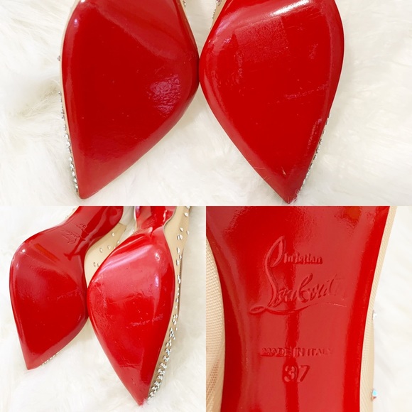 SOLD Christian Louboutin Mesh Follies Strauss - Picture 7 of 8